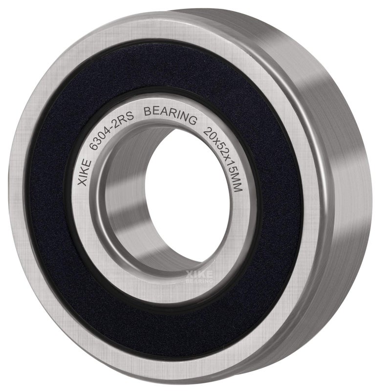 XiKe 10 Pcs 6304-2RS Double Rubber Seal Bearings 20x52x15mm, Pre-Lubricated and Stable Performance and Cost Effective, Deep Groove Ball Bearings. - Image 4